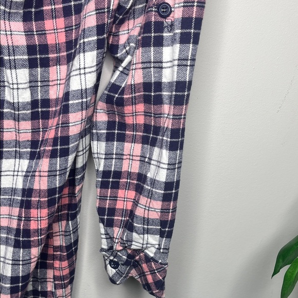 La Vie en Rose Plaid Night Gown in Pink and Navy - Picture 8 of 8